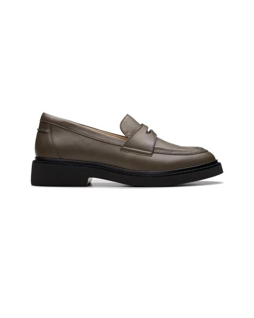 Clarks Black Grüne slip-on loafers splend edge