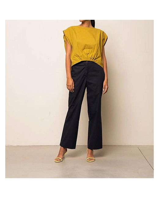 Kaos Blue Straight Trousers