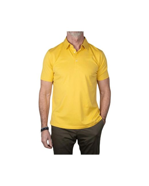 Tops polo shirts Van Laack pour homme en coloris Jaune Lyst