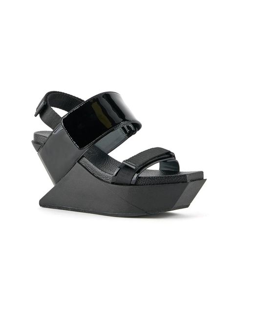 United Nude Black Wedges