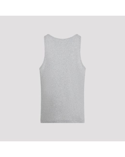 Dries Van Noten Gray Sleeveless Tops for men