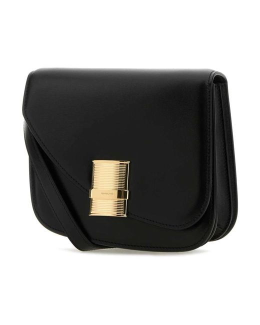 Ferragamo Black Cross Body Bags