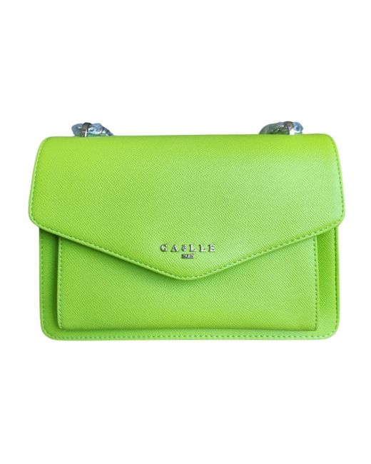 Gaelle Paris Green Shoulder Bags