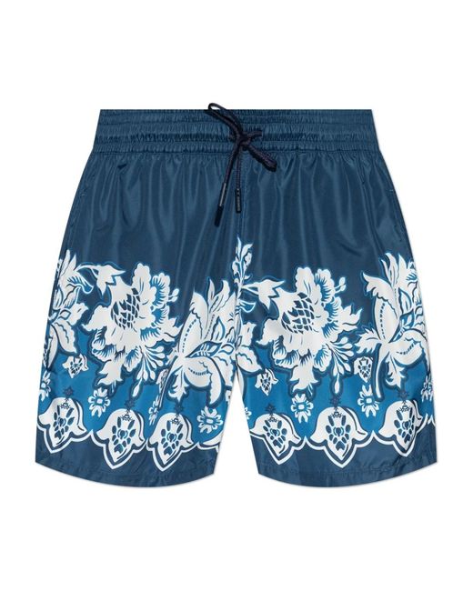 Etro Blue Beachwear for men