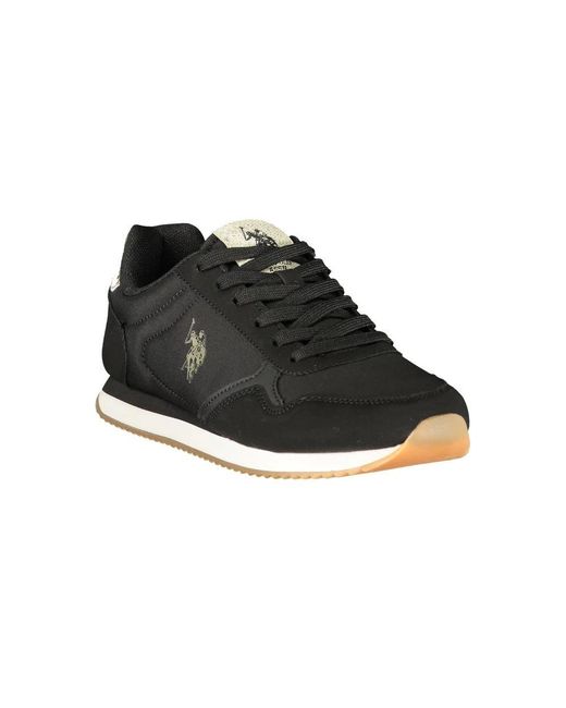 U.S. POLO ASSN. Black Polyurethan Sneaker
