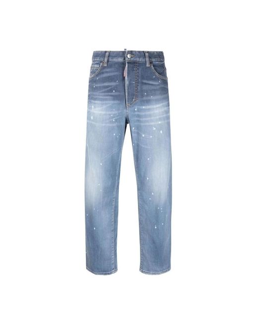 DSquared² Blue Straight Fit Jeans