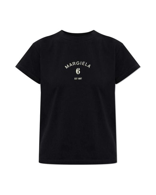 MM6 by Maison Margiela Black T-Shirts