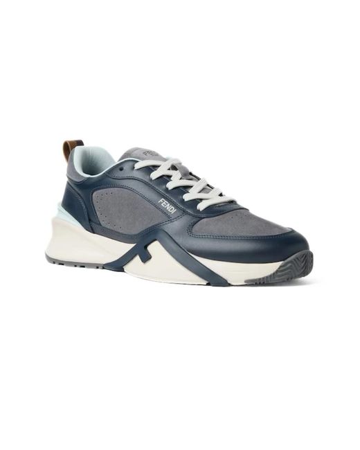 Fendi Blue Sneakers for men