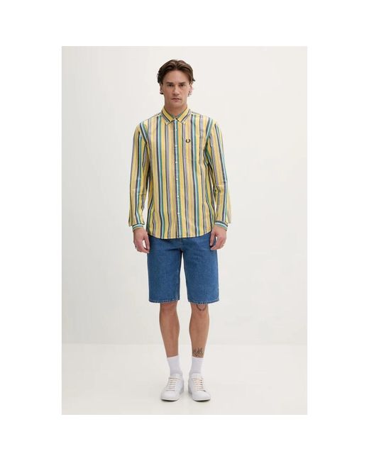 Fred Perry Casual Hemden in het Green voor heren
