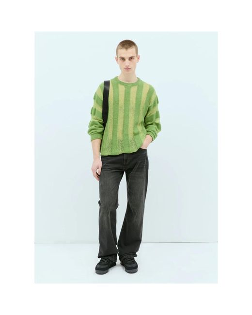 Brain Dead Gestreifter strickpullover in Green für Herren