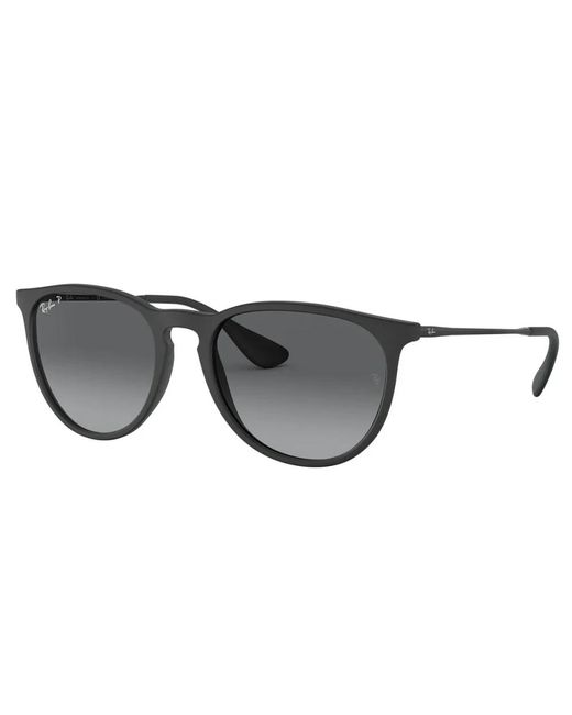 Ray-Ban Gepolariseerde Ronde Zonnebril Erika-Model in het Gray