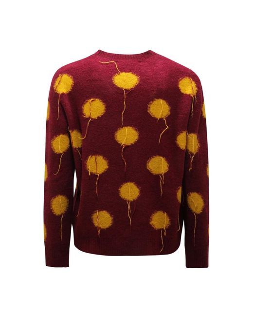 Round-Neck Knitwear Amaranto de hombre de color Purple