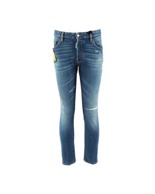 DSquared² Skater Jean - Stylische und Bequeme Skinny Jeans in Blue für Herren