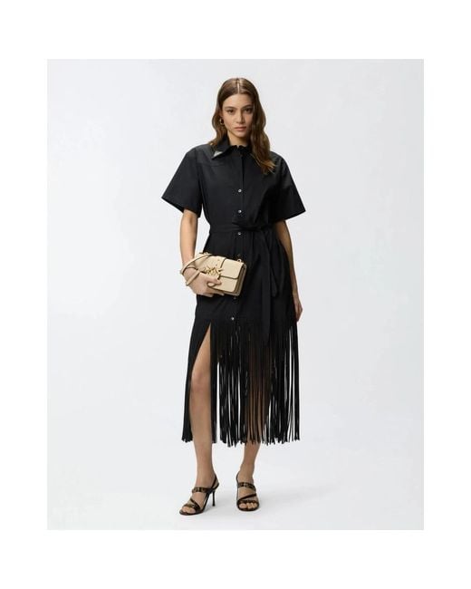 Pinko Black Shirt Dresses