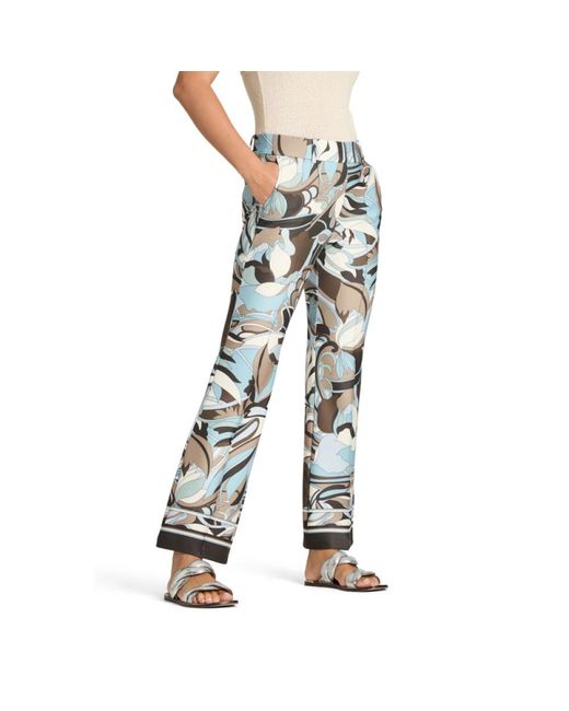 Cambio Blue Wide Trousers