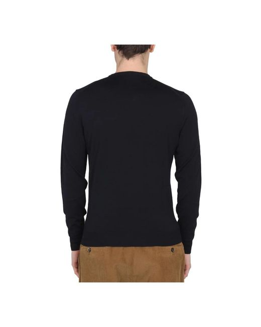 Drumohr Black Round-Neck Knitwear for men