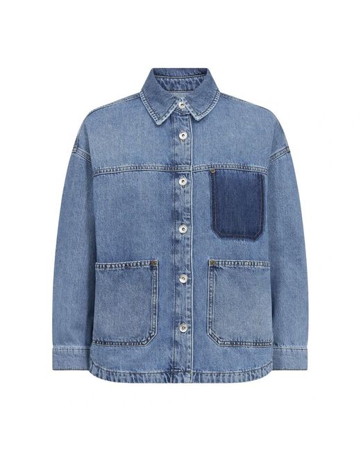 Mos Mosh Denim Jacket in het Blue