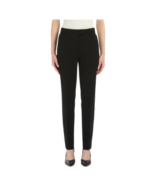 Max Mara Black Slim-Fit Trousers