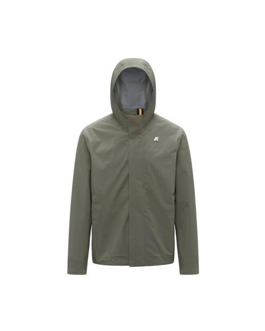 K-Way Green Rain Jackets for men