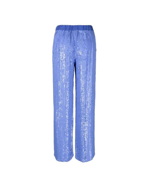 P.A.R.O.S.H. Blue Straight Trousers