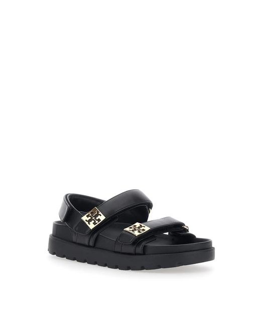 Tory Burch Blue Flat Sandals