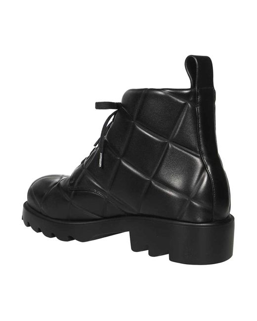 Bottega Veneta Black Lace-Up Boots for men