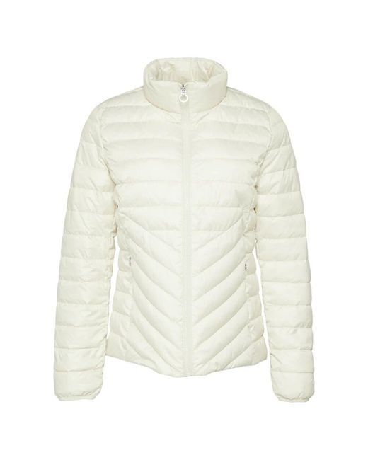 S.oliver White Leichte Steppjacke Mit Stehkragen