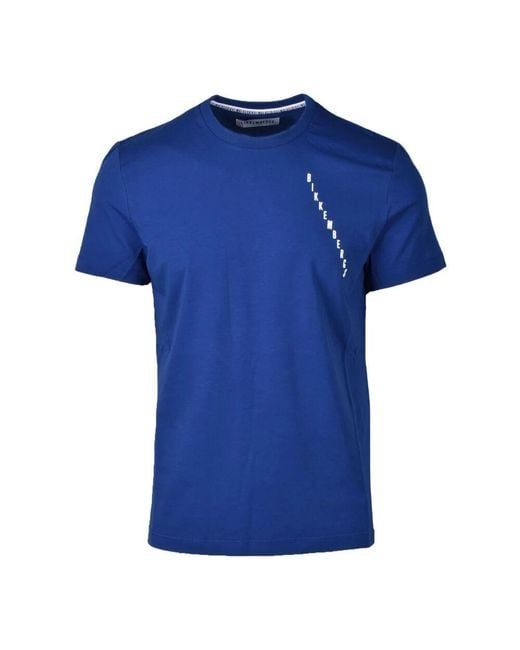 Bikkembergs Baumwolle Elasthan T-Shirt in Blue für Herren