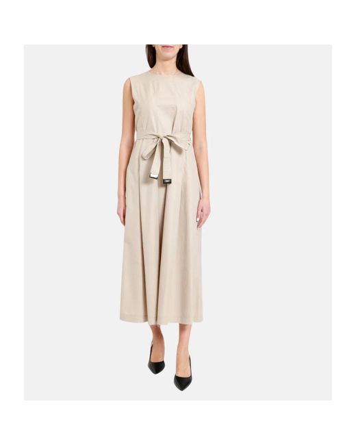 Max Mara Midi Dresses in het Natural