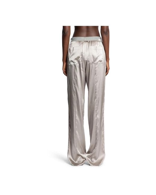 Tom Ford Wide Trousers in het Gray