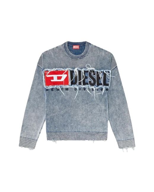 DIESEL Blue Sweatshirts for men