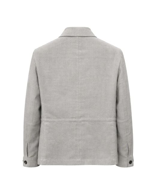Eleventy Gray Light Jackets for men