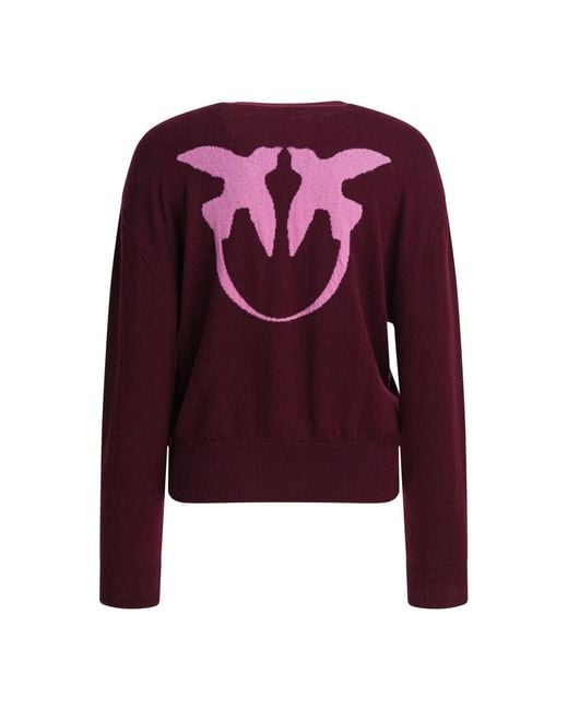 Pinko Purple Bordeaux Strickware Aw25