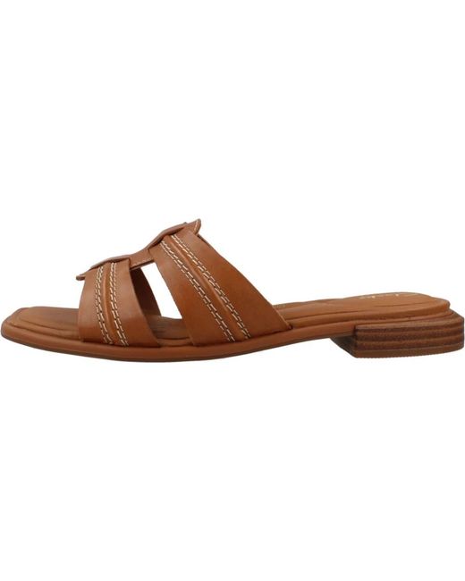 Sliders di Clarks in Brown