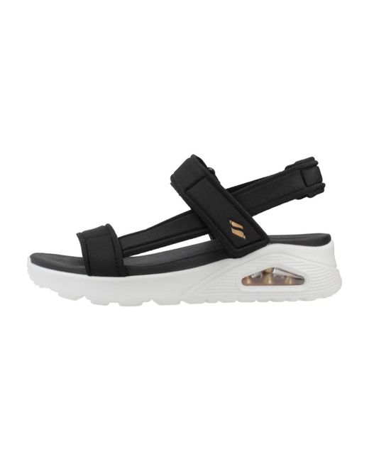 Skechers White Stylische flache sandalen für frauen