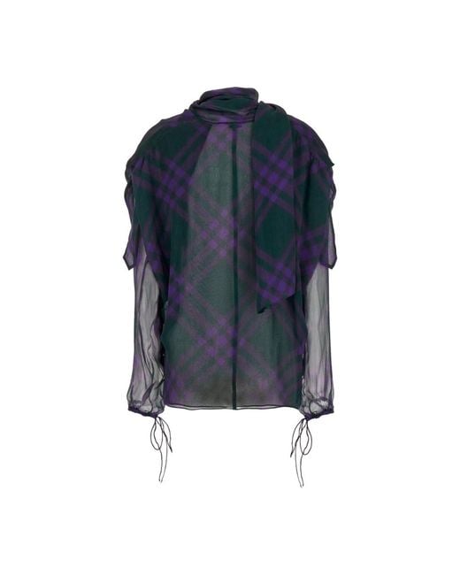 Burberry Blue Blouses