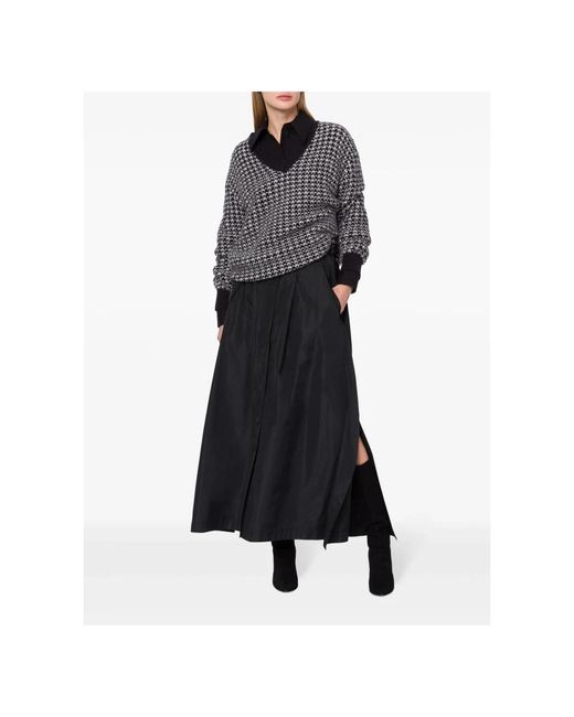 V-Neck Knitwear Alberta Ferretti en coloris Black