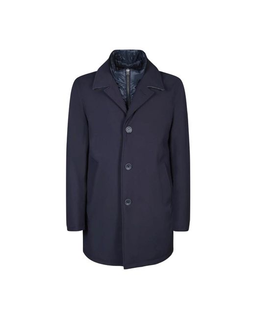 Herno Single-Breasted Coats in het Blue voor heren