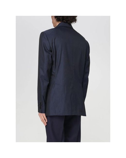 Lardini Jassen ,Blauw ,Wol Wollen Jas in het Blue voor heren
