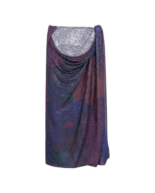 Maison Margiela Blue Midi Skirts