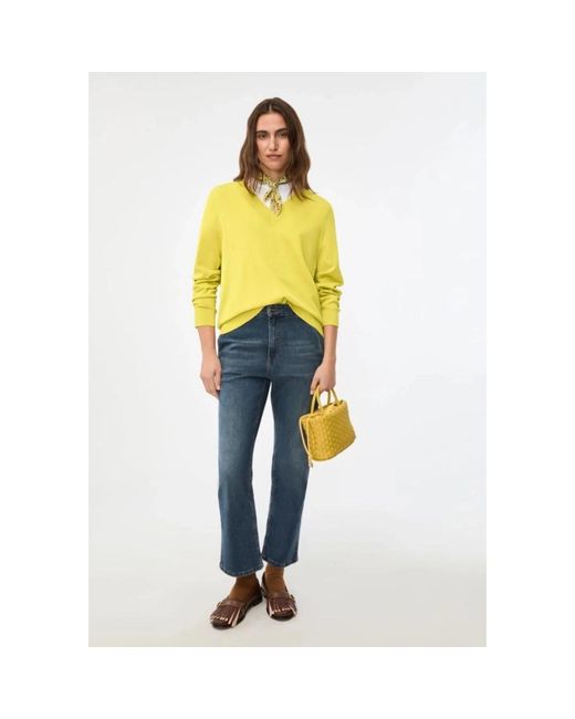 iBlues Yellow V-Neck Knitwear