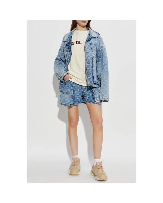 DSquared² Tops ,Katoen T-Shirt Met Print in het White