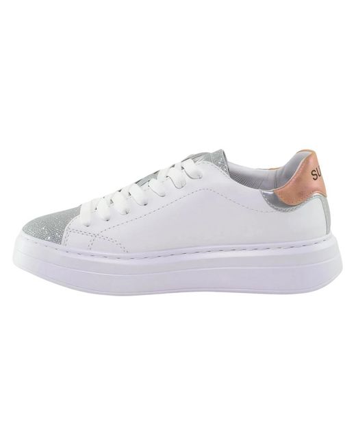 Sun 68 White Grace Leather