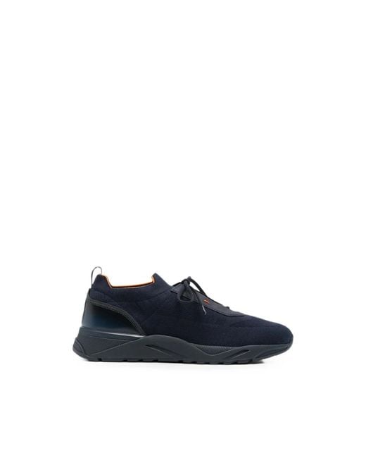 Santoni Blue Trainers for men
