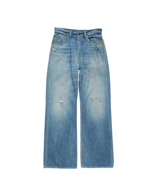 Acne Blue Wide Jeans