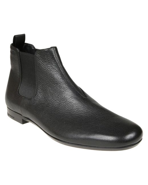 Prada Black Chelsea Boots for men