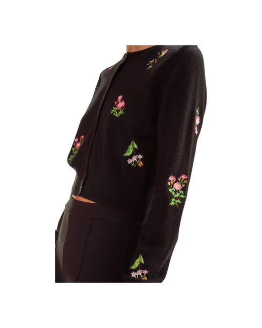 Cynthia Rowley Black Forget Me Not Cardigan