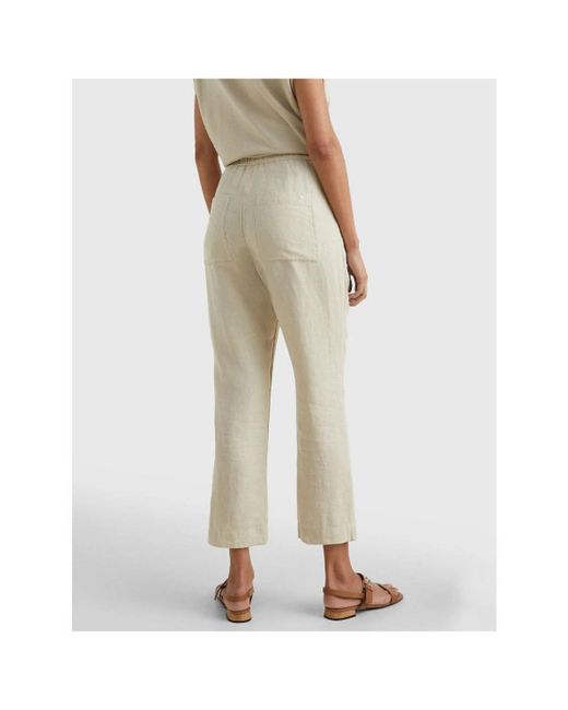 Tommy Hilfiger Natural Cropped Trousers