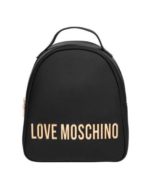 Mochila maxi lettering Love Moschino de color Black