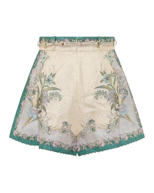 Zimmermann Multicolor Short Shorts